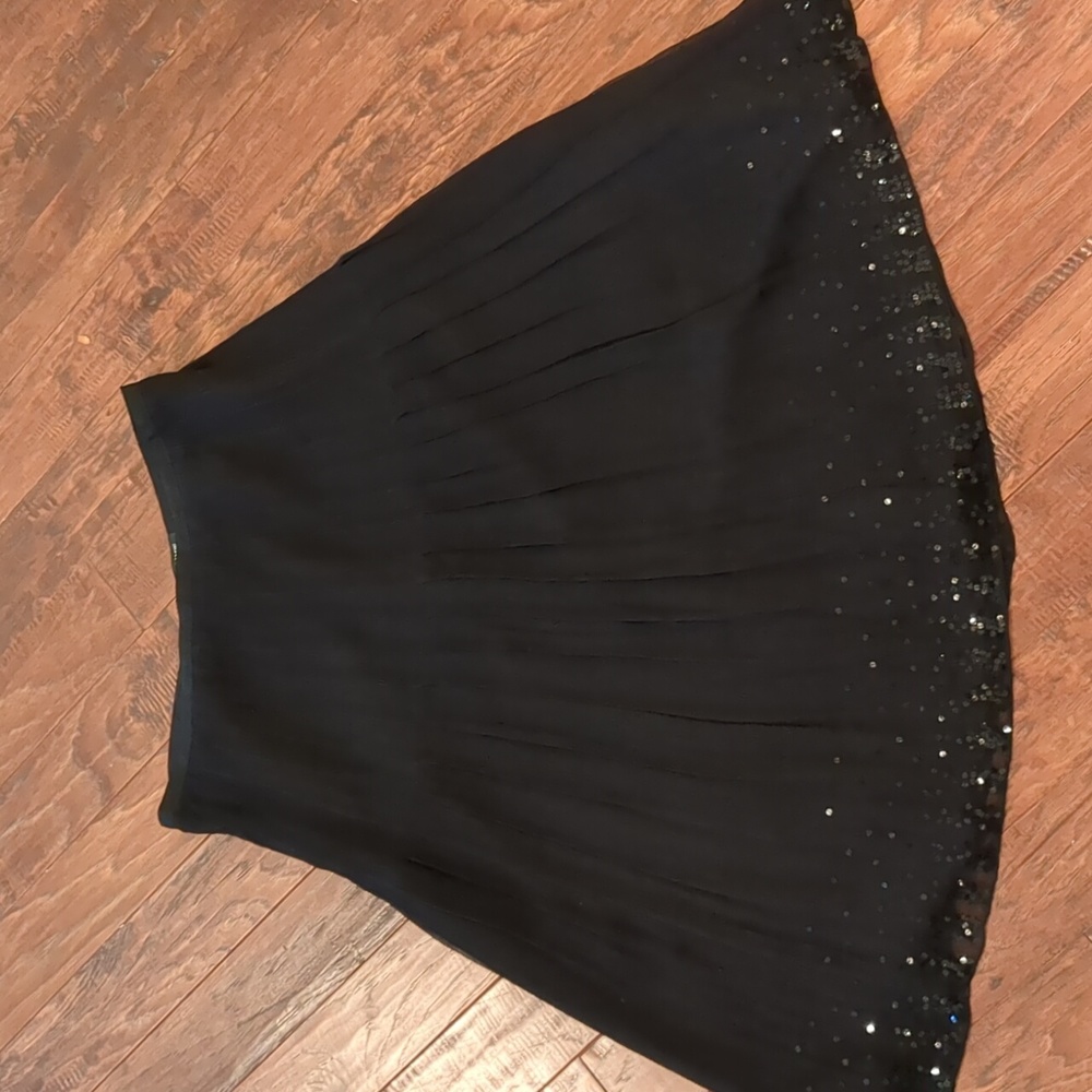 J.Crew 100% silk black skirt, size 6